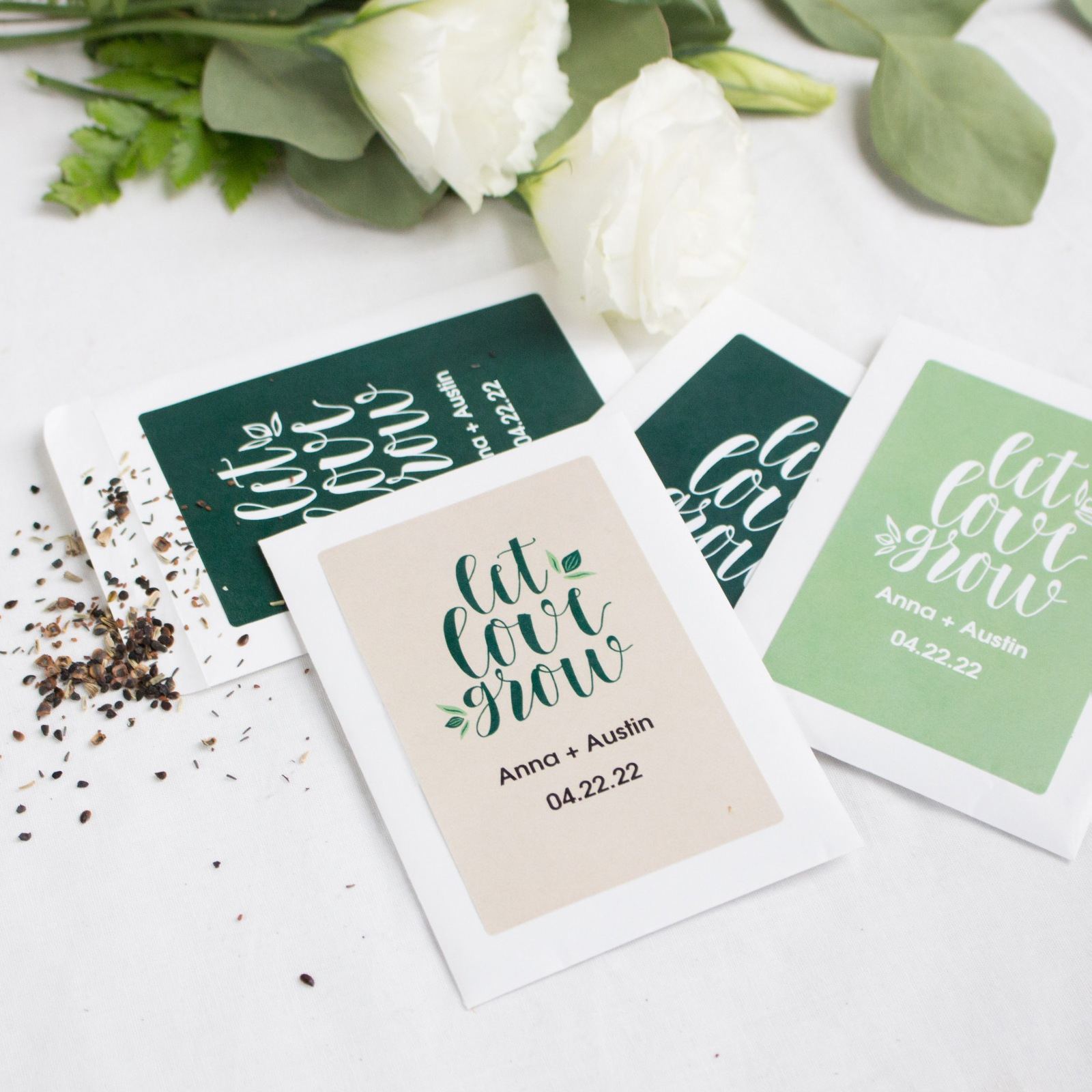 Personalized Wedding Favor Seed Packets 10439