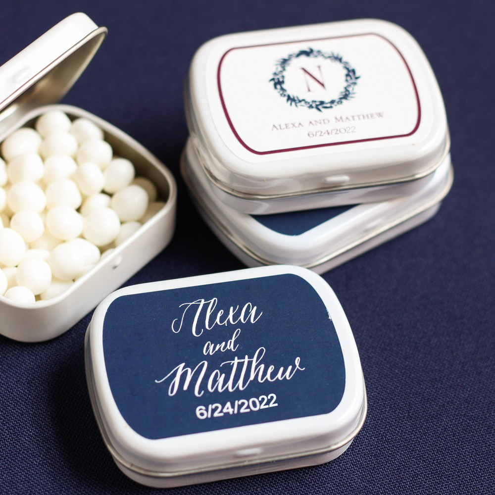 Exclusive Wedding Collection Personalized Mint Tins 1658