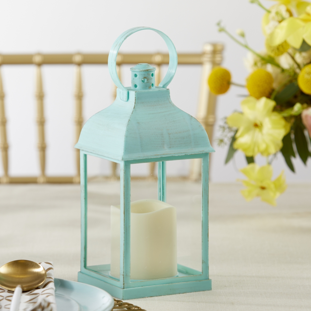 LED Vintage Decorative Blue Lantern - Marrakesh 12966