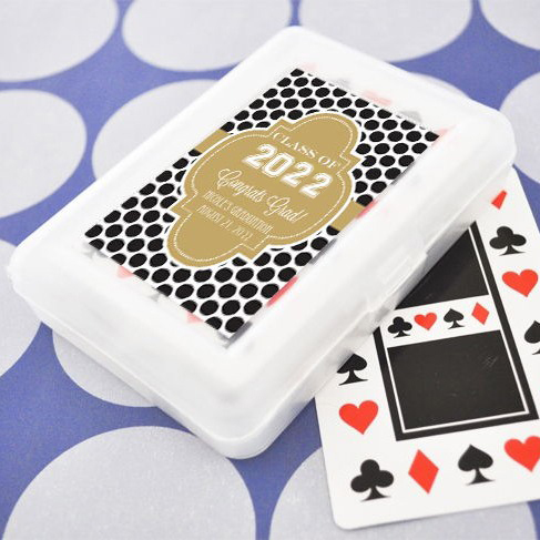 Graduation Playing Cards With  Personalized Labels 2042