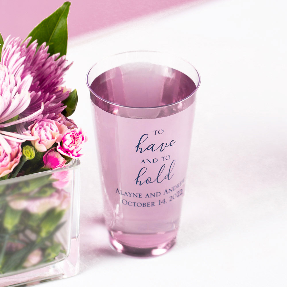 Personalized Clear Plastic Cups (Set Of 50) ALL SKUS 2058-ALL