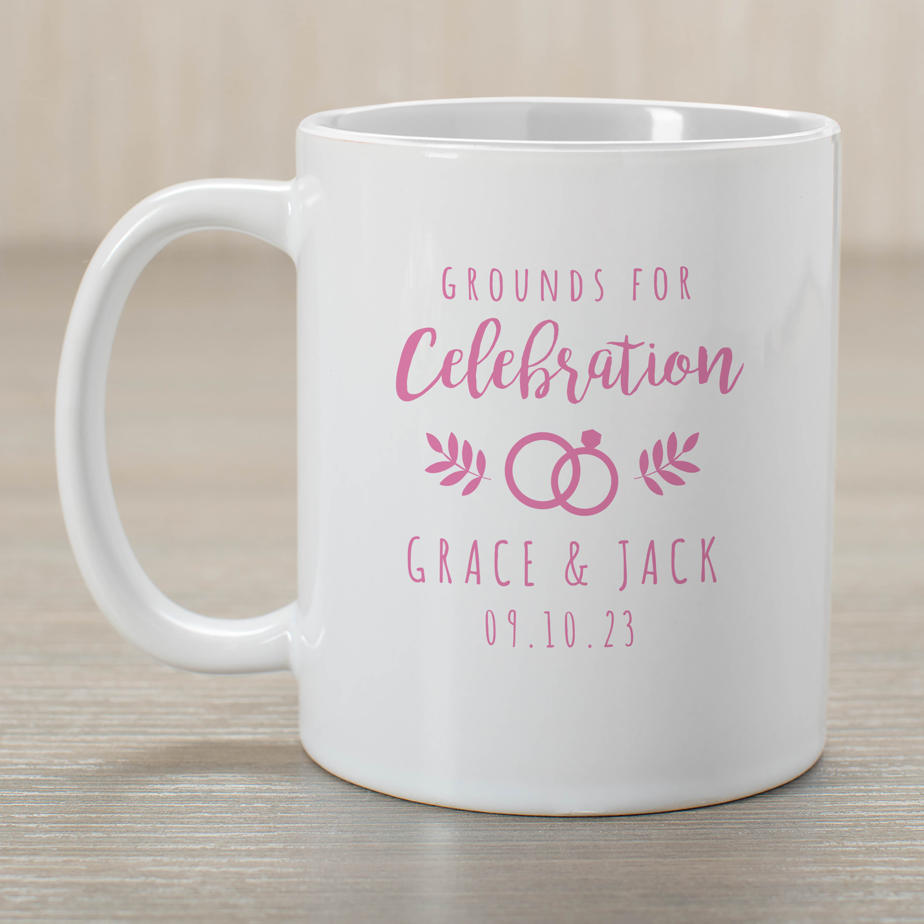 Personalized 11 Oz. Coffee Mug Wedding Favor