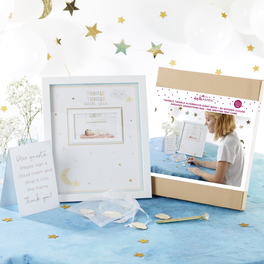 Twinkle Twinkle Baby Shower Guest Book Alternative  12957