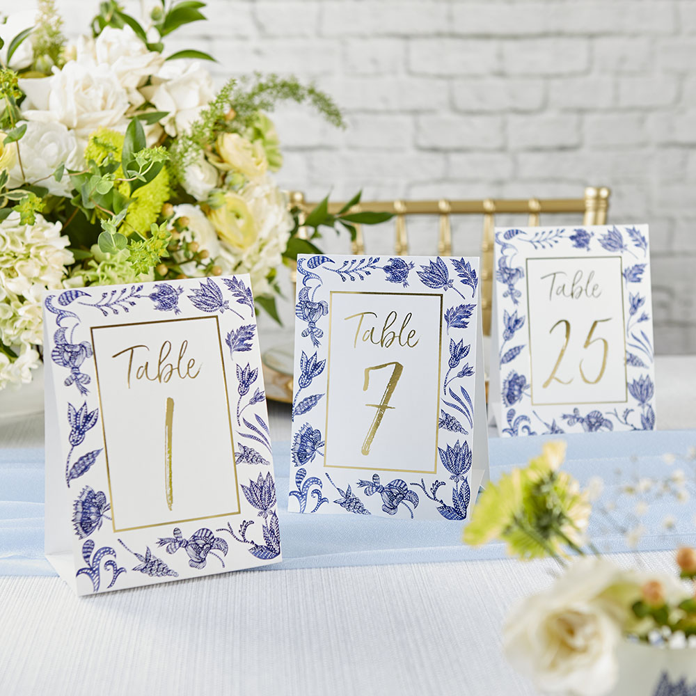 Blue Willow Table Number Cards 12625
