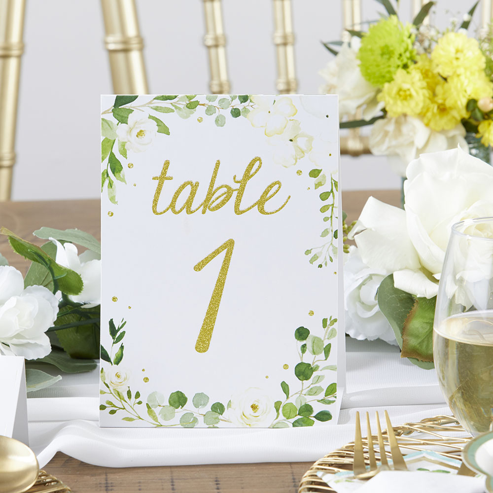 Botanical Garden Table Number Cards 12642