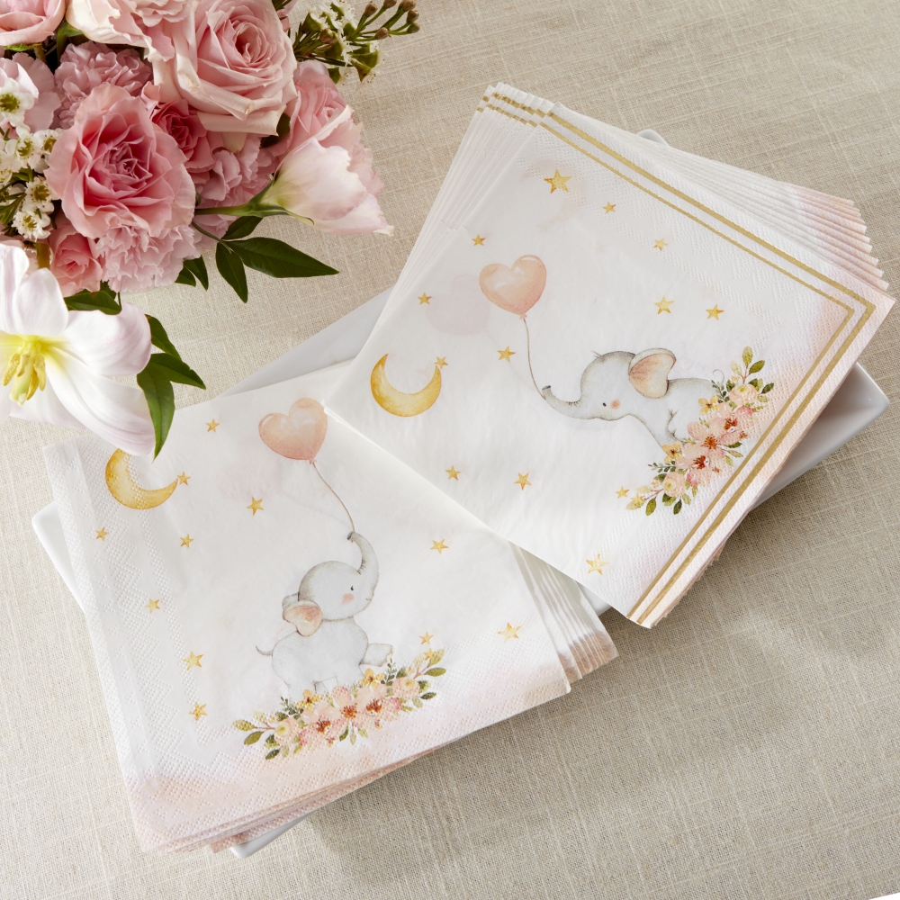 Elephant Baby Shower 2 Ply Paper Napkins 12944