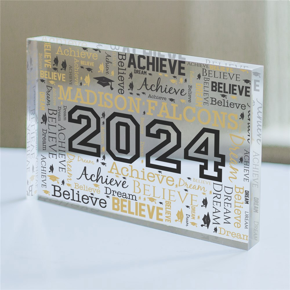 Graduation Word Art Acrylic Keepsake 3xxx4