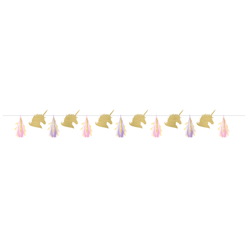 Unicorn Shapes Tassel Banner 12802