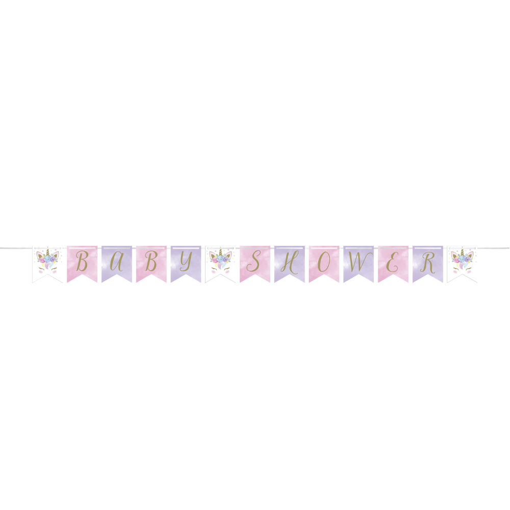 Unicorn Baby Shower Banner 12801