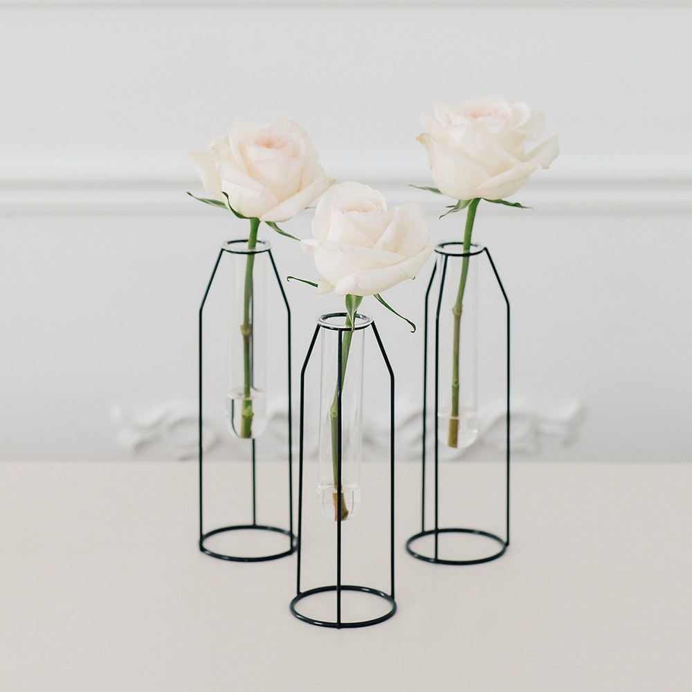 Geometric Tiered Test Tube Vases 12974