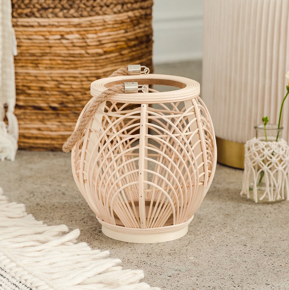 Rattan floor lantern hotsell
