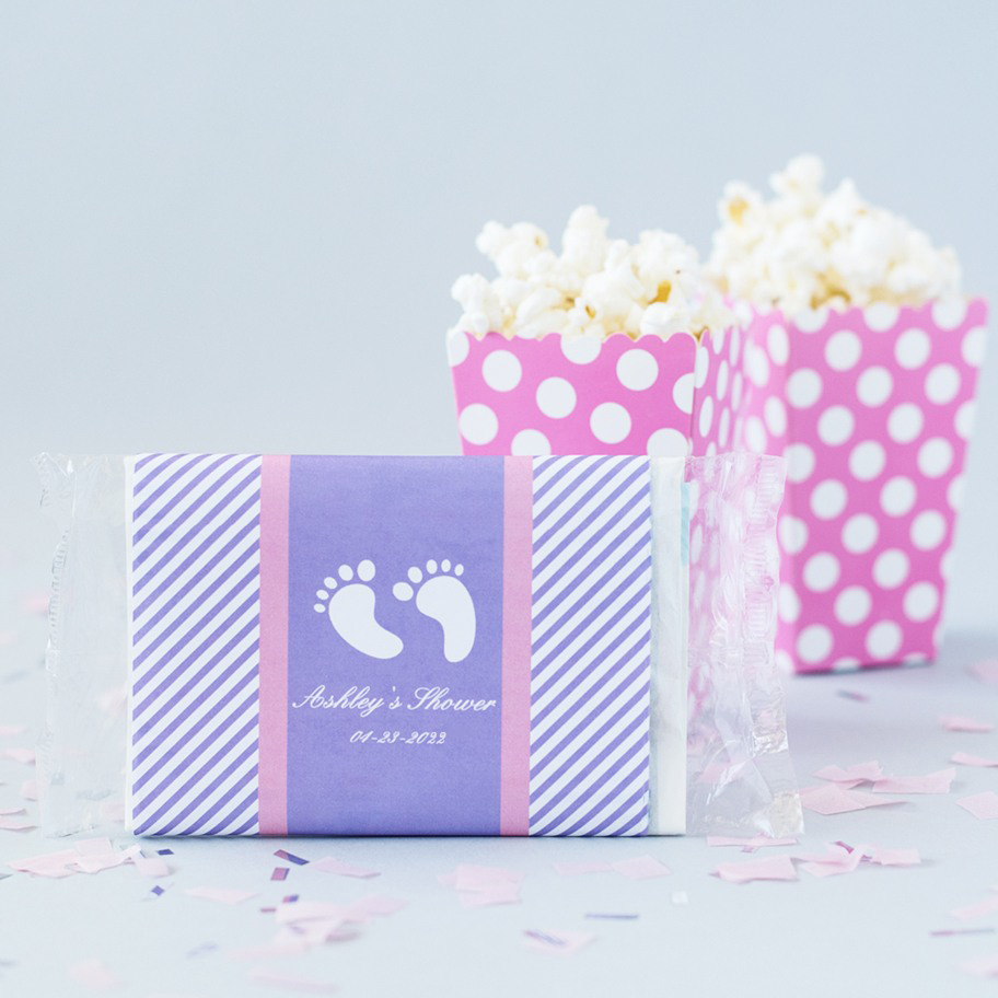 Personalized Baby Shower Microwaveable Popcorn Bags 6293