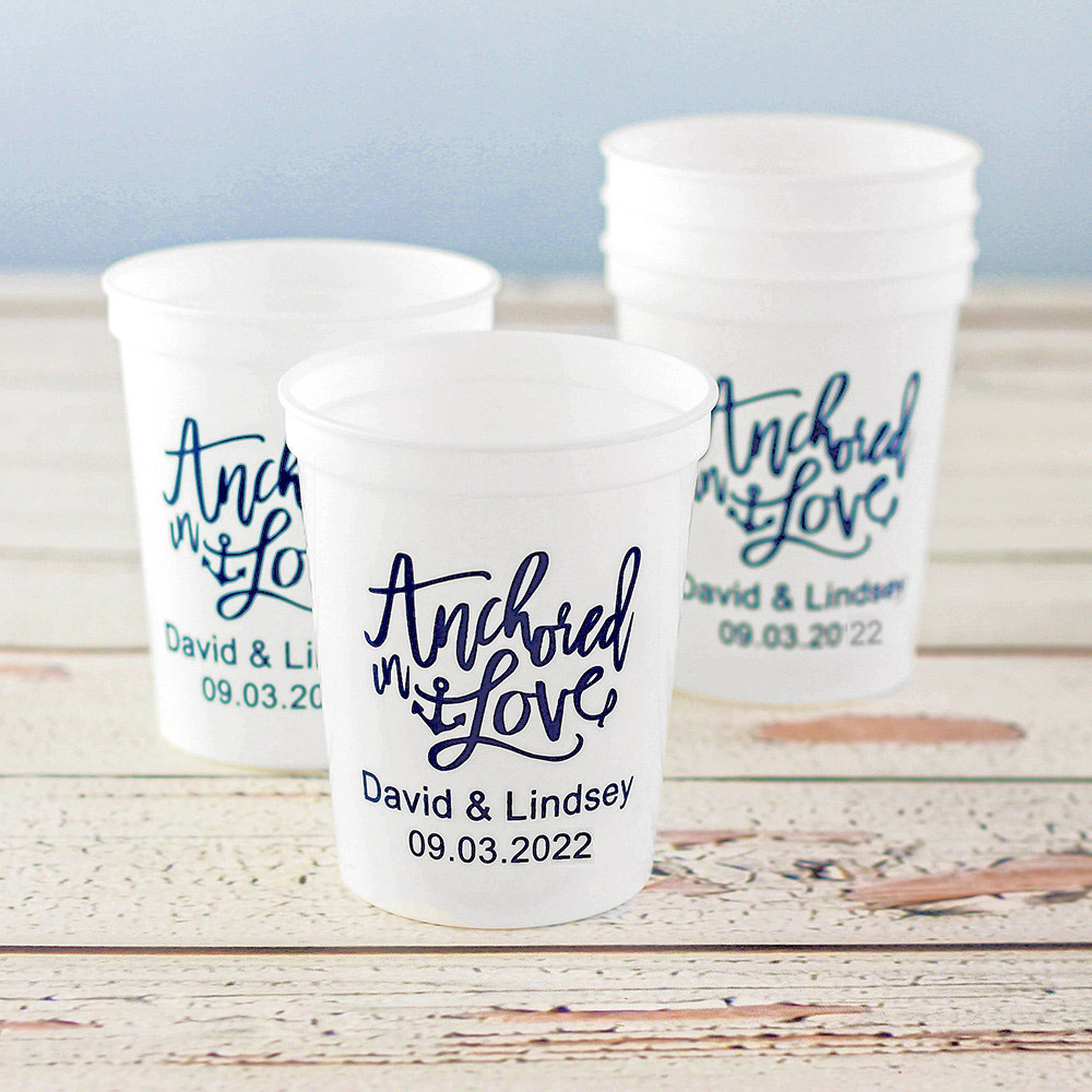To Have and to Hold Personalized Wedding Stadium Cups Custom Cup 31 