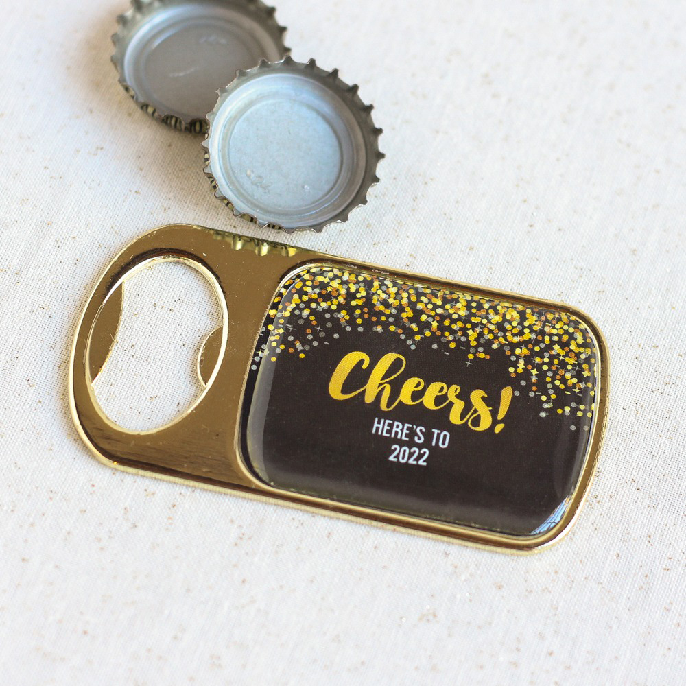 Personalized Bottle Opener With Epoxy Dome 7359