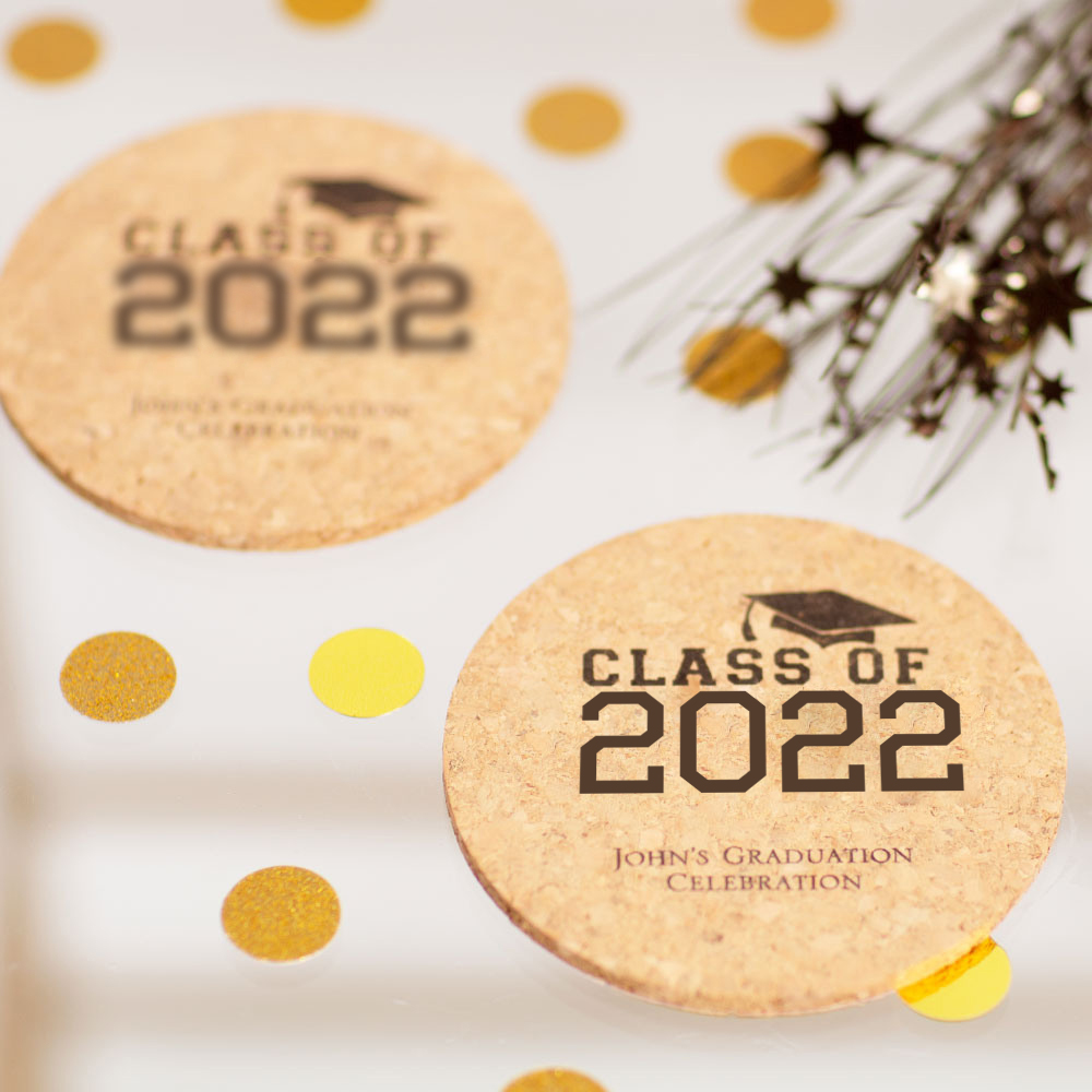 Personalized Party Cork Coasters 8632