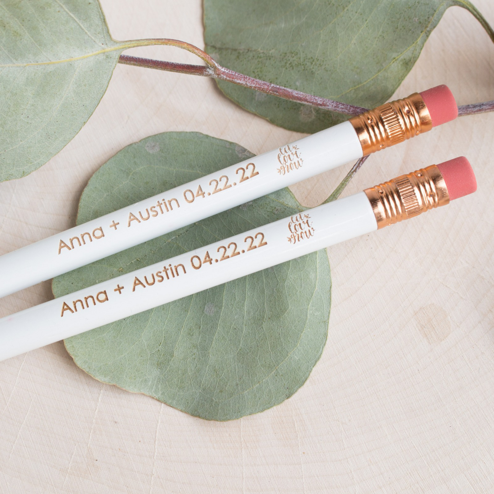 Personalized Wedding Pencils 9342