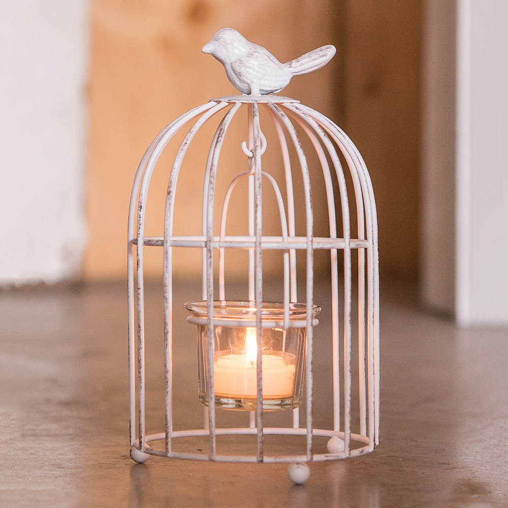 Bird cage tea light lantern discount