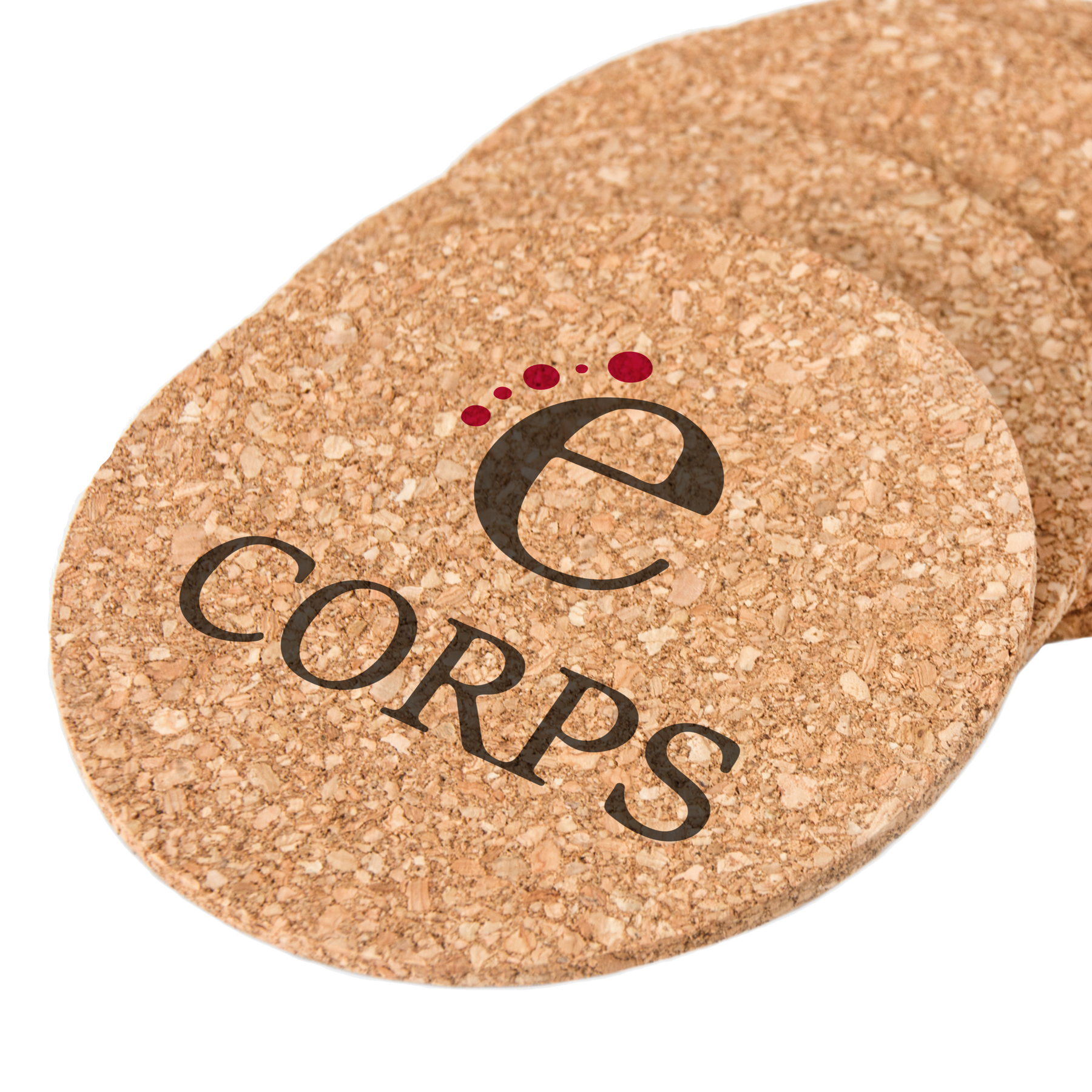 Custom Corporate Round Cork Coasters 13589