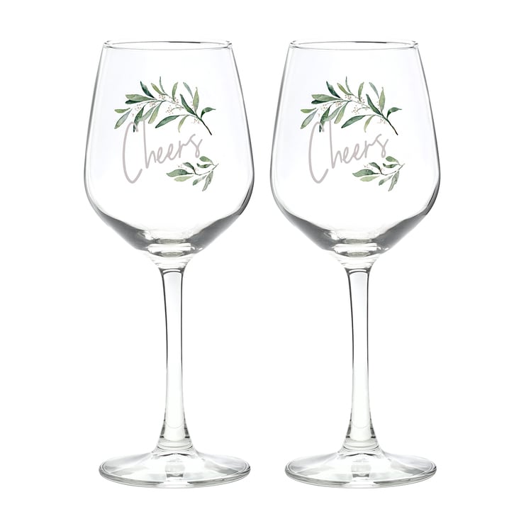Greenery Wine Glasses - Set of 2 13319