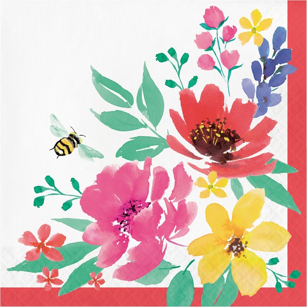 Fragrant Flowers Luncheon Napkins 13453