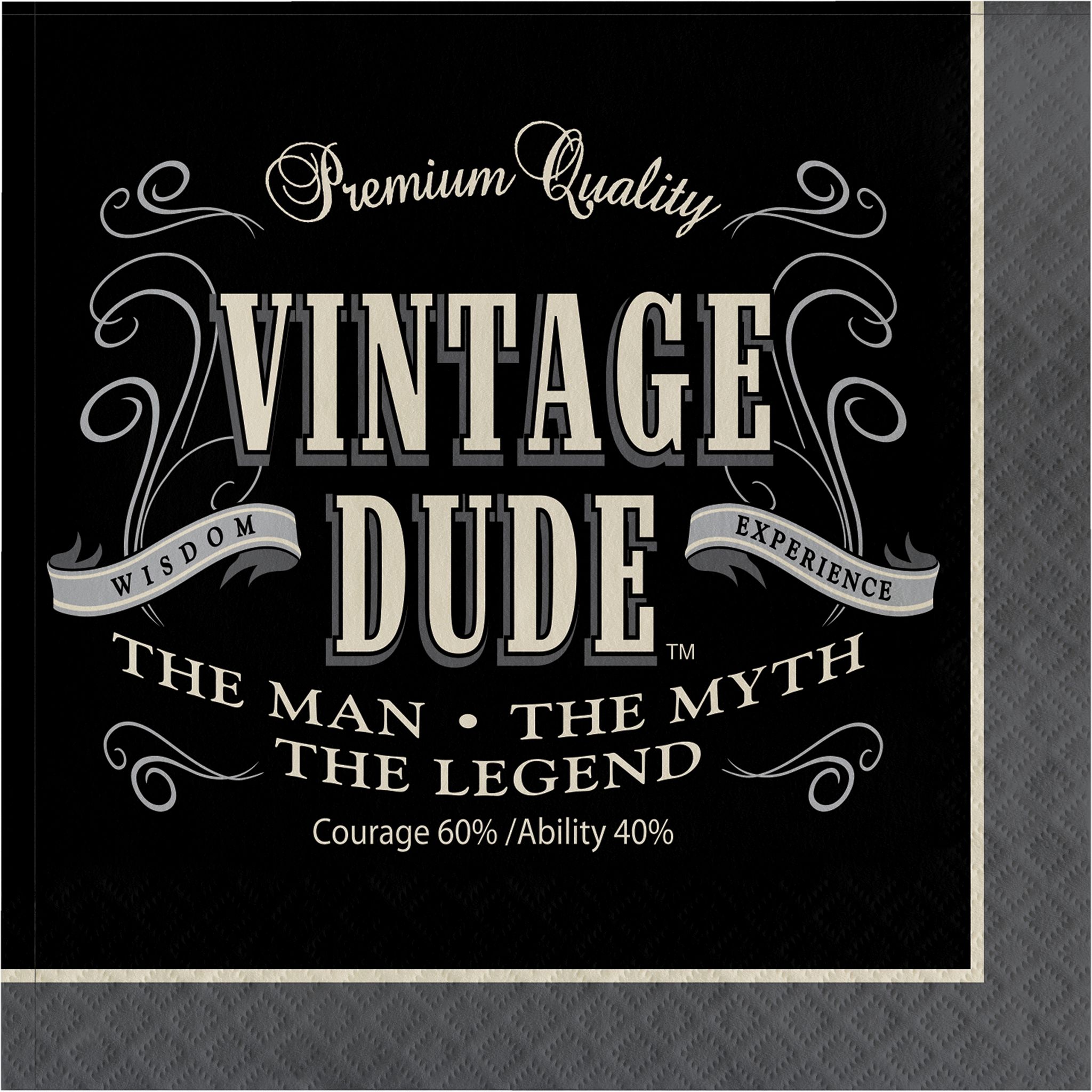 Vintage Dude Luncheon Napkins 13245