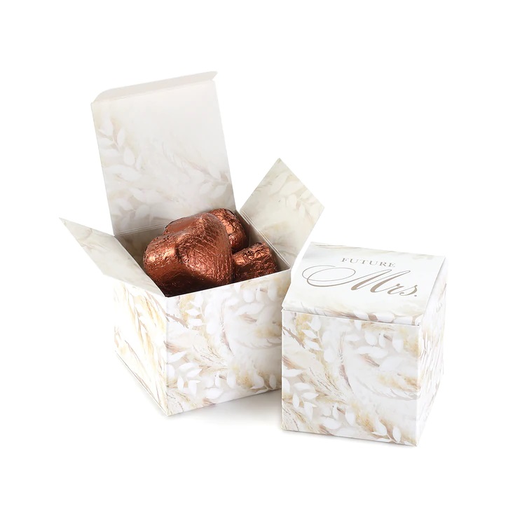 Dried Floral Bridal Shower Favor Boxes 13203