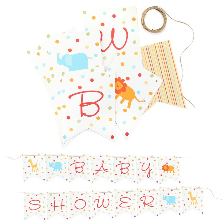 Jungle Animals Baby Shower Banner 13183