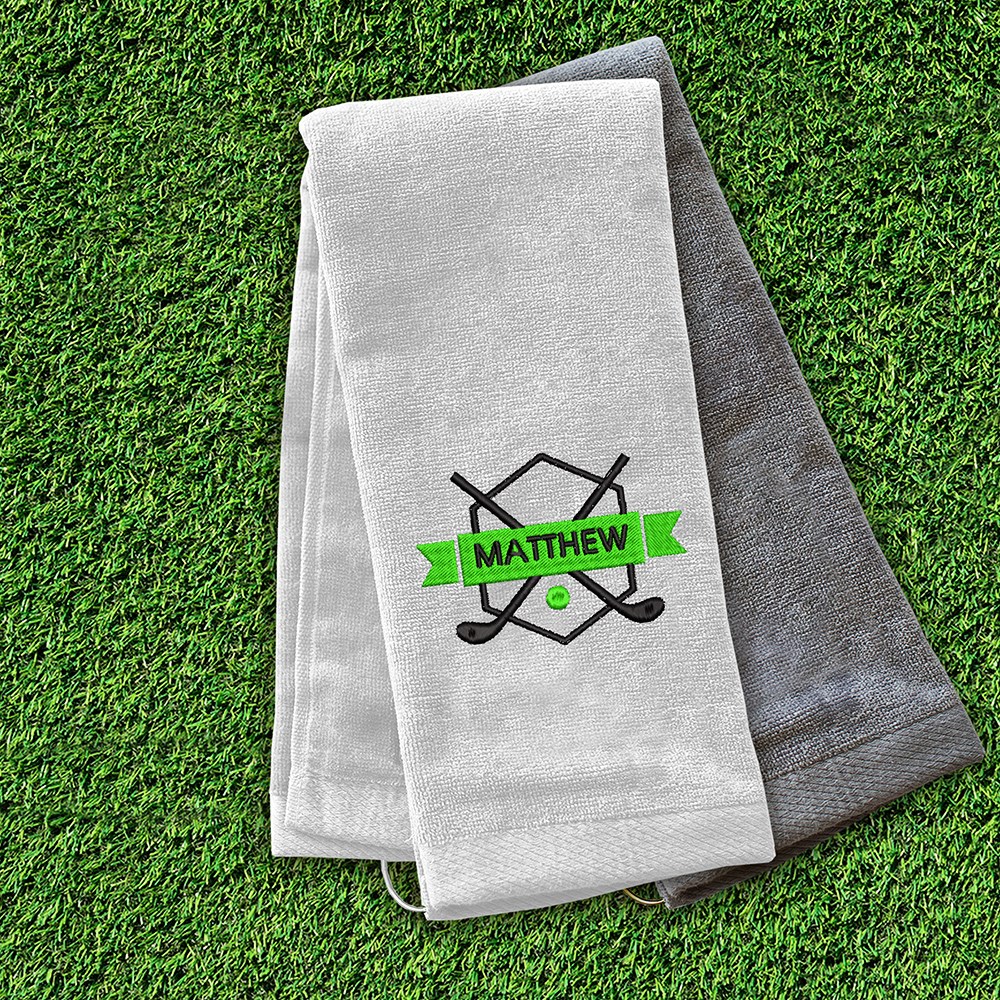 Personalized Golf Towel - Monogrammed Golf Towel