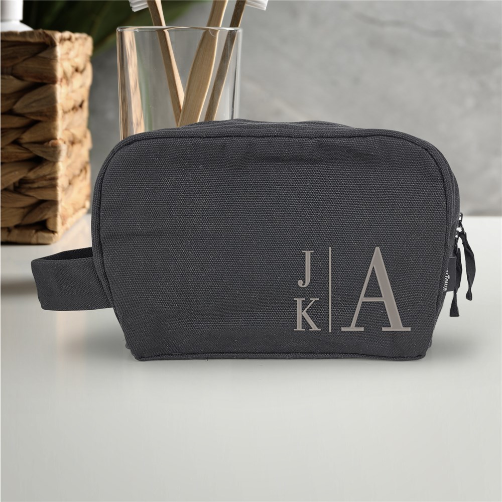 Embroidered Black Toiletry Bag Exxx692BK