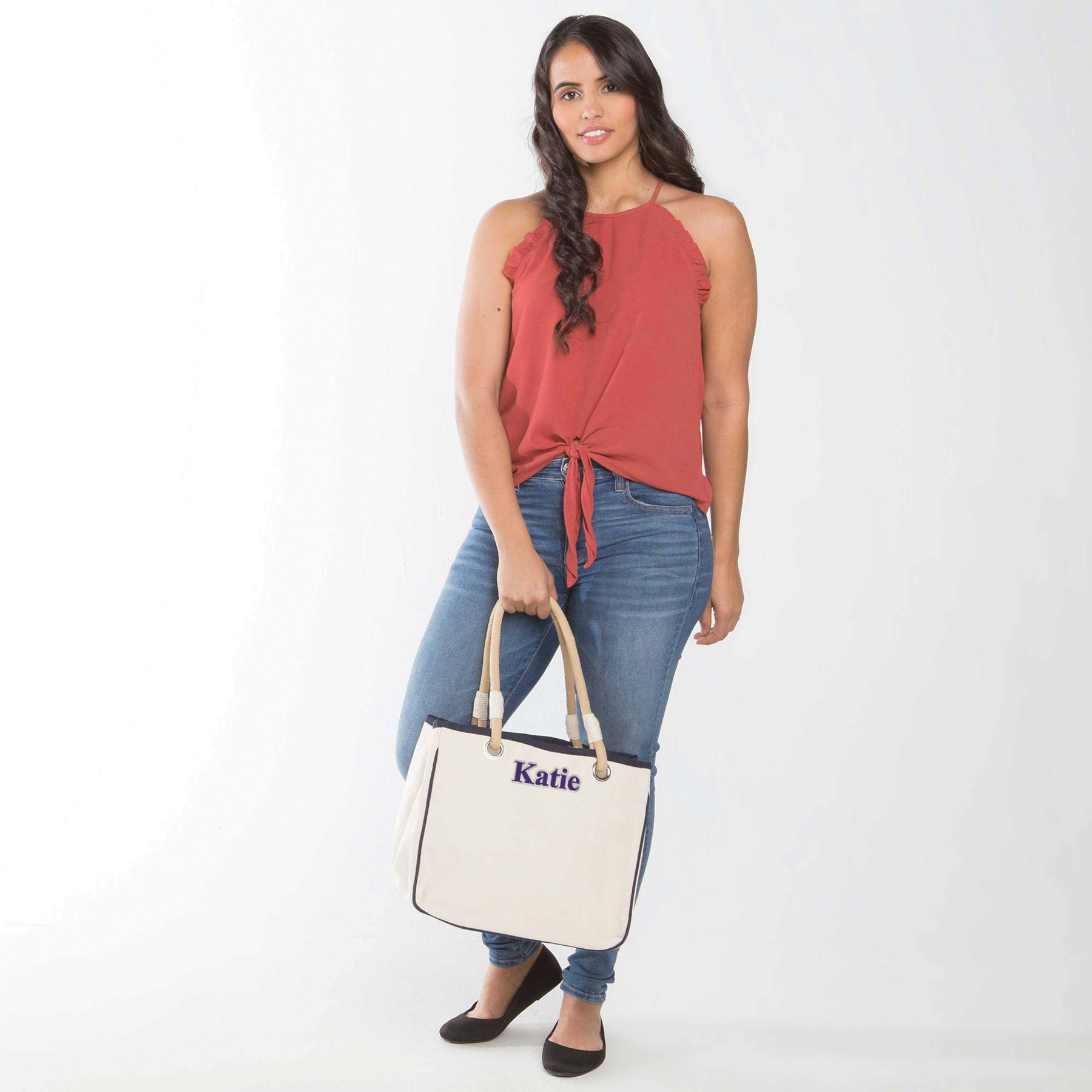 Personalized Rope Tote 13065