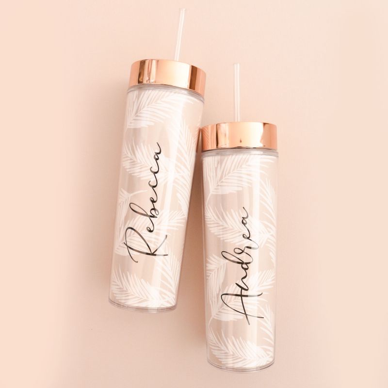 Personalized Boho Palm Tumbler 13334