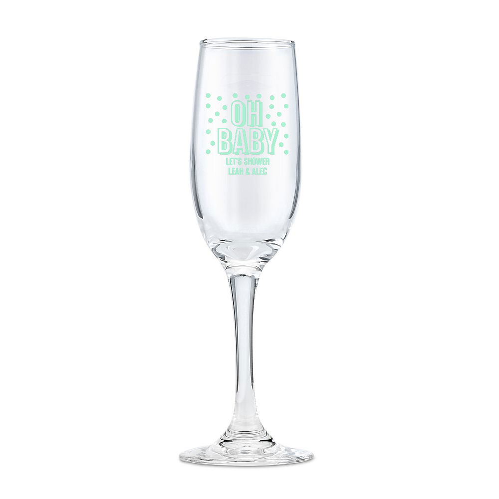 Personalized Baby Stemless Champagne Flute 9029