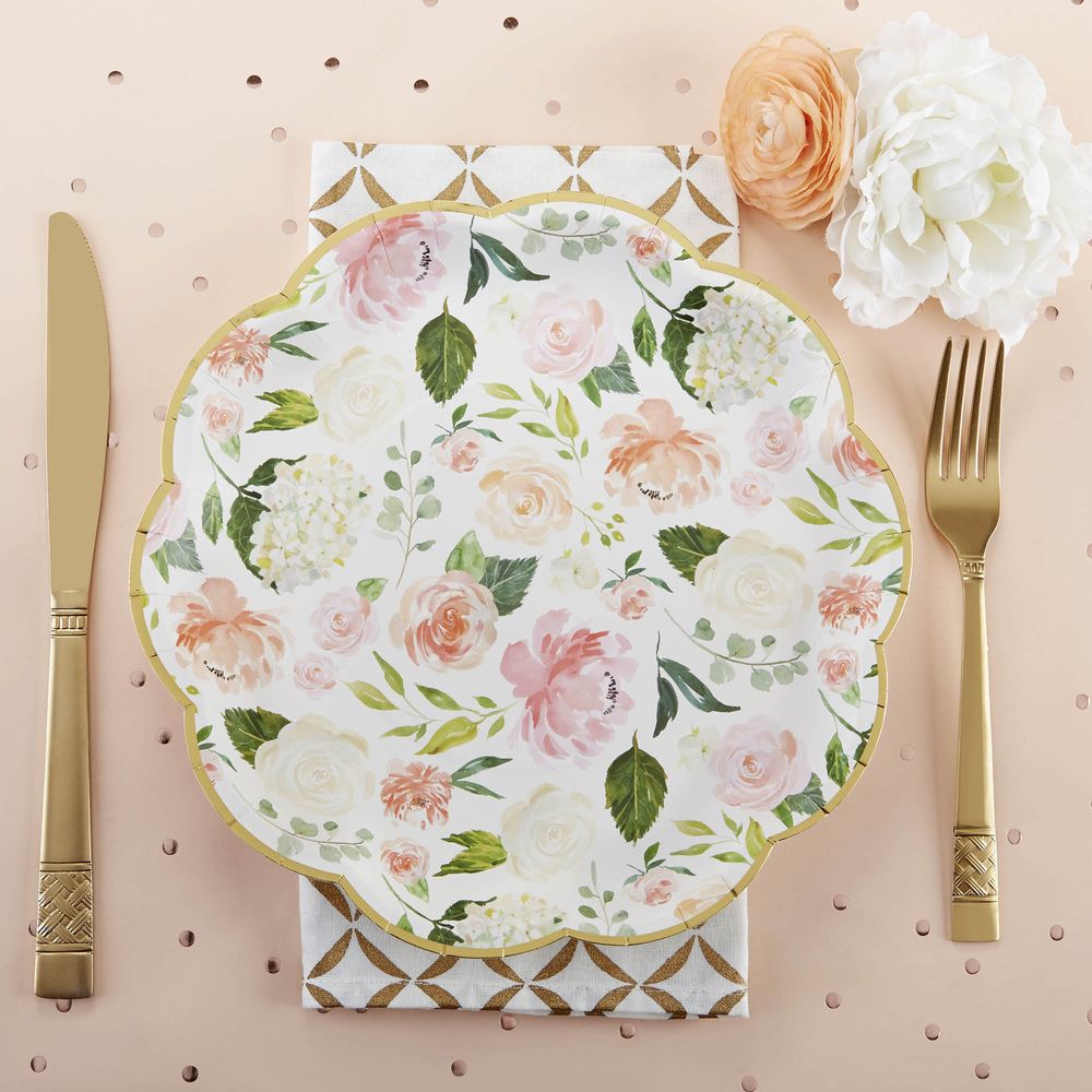 Floral 9in. Paper Plates 13451