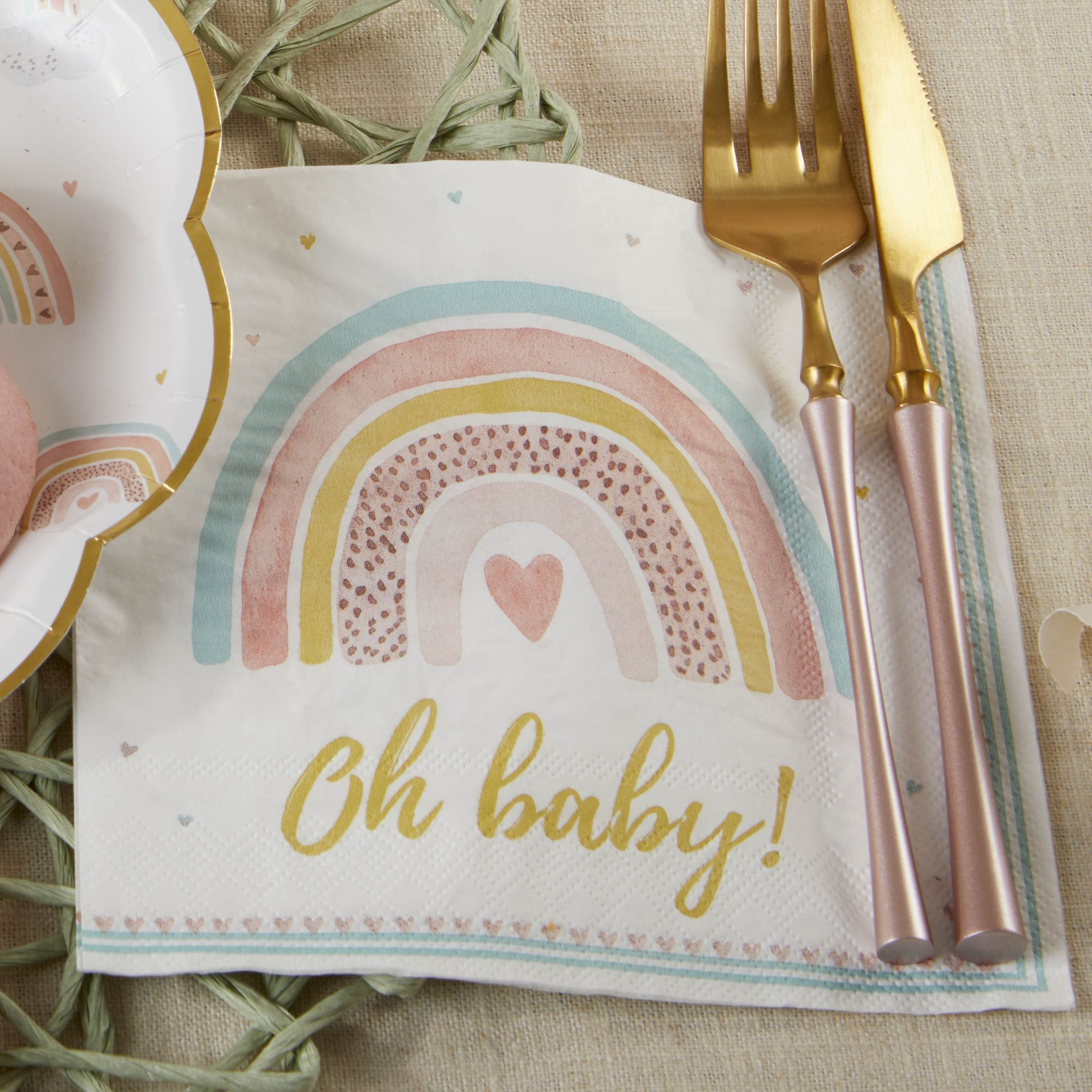 Boho Rainbow Baby Paper Napkins 13271