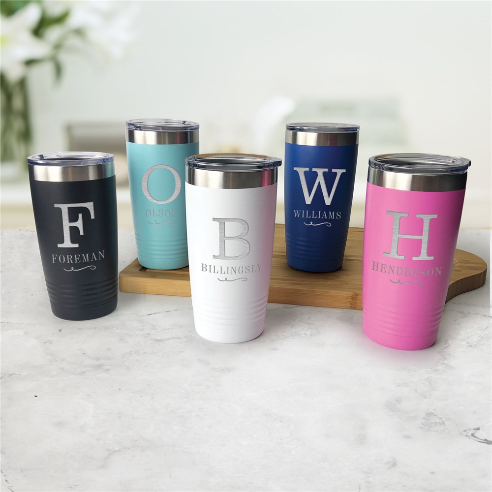 Engraved Personalized Tumbler With Name 20 oz