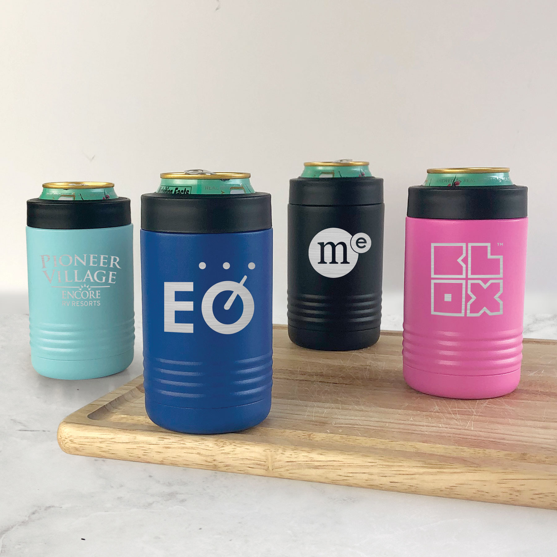 Corporate Logo Stainless Steel Vacuum Insulated Beverage Holder Lxxx299C