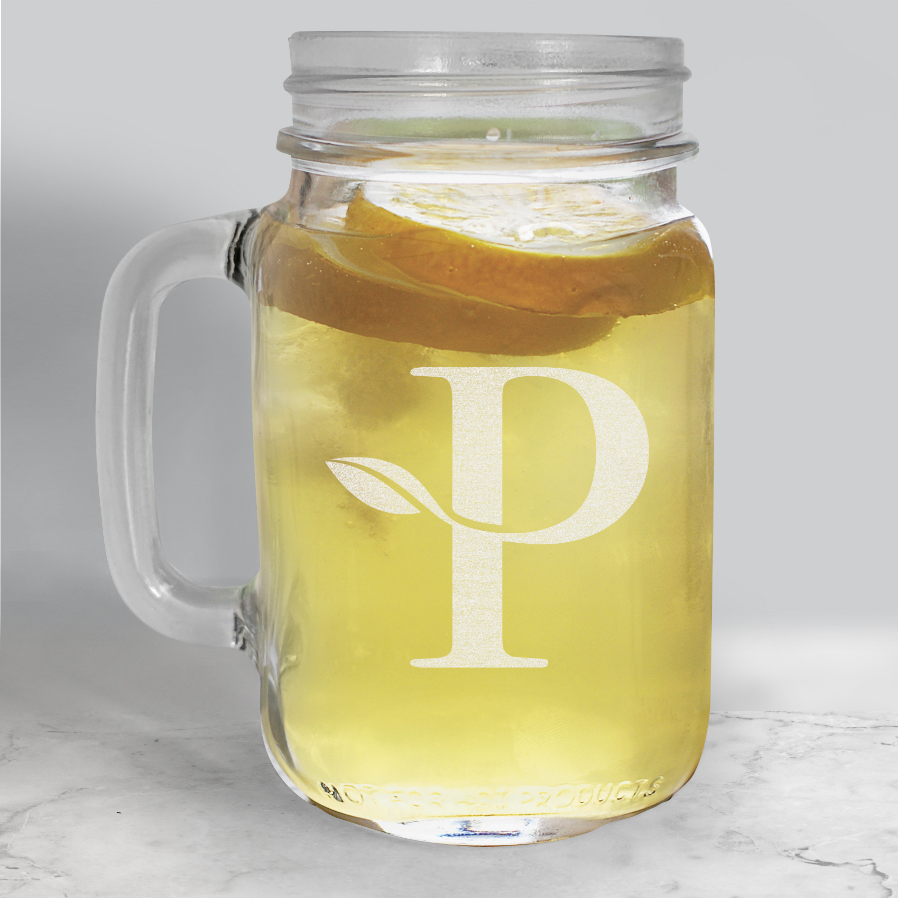 Corporate Logo 16 oz Mason Jar