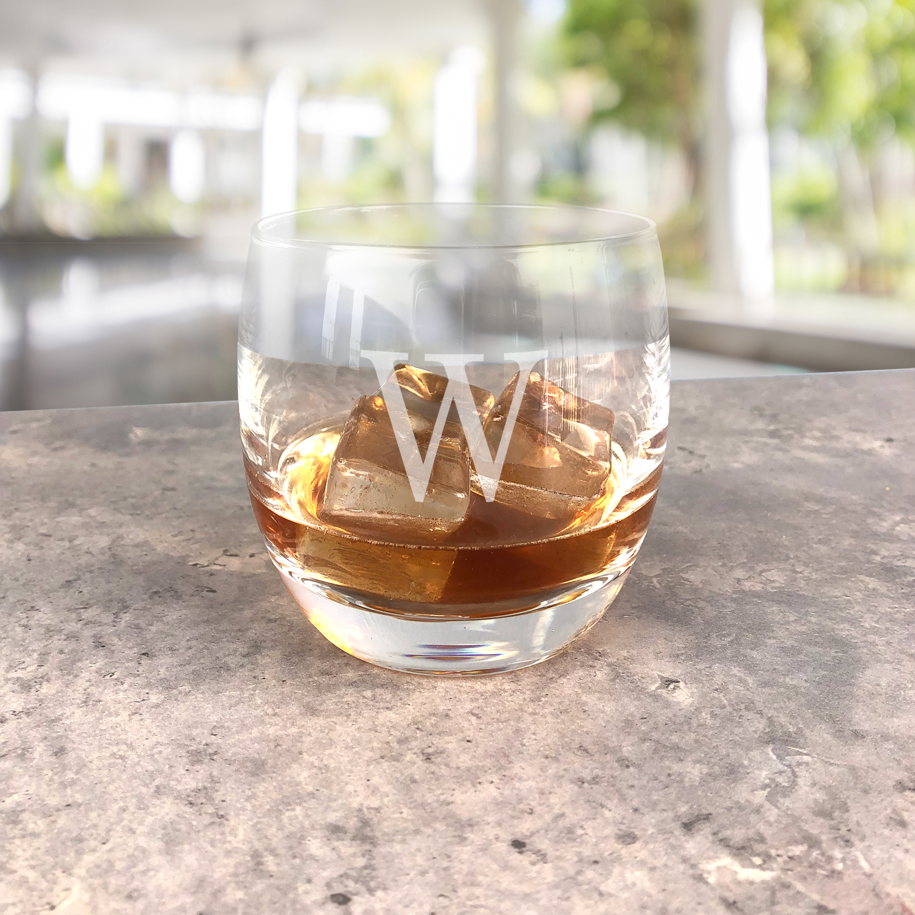 Personalized 10.75 oz. Heavy Based Whiskey Glasses (Set of 4) 1116-4