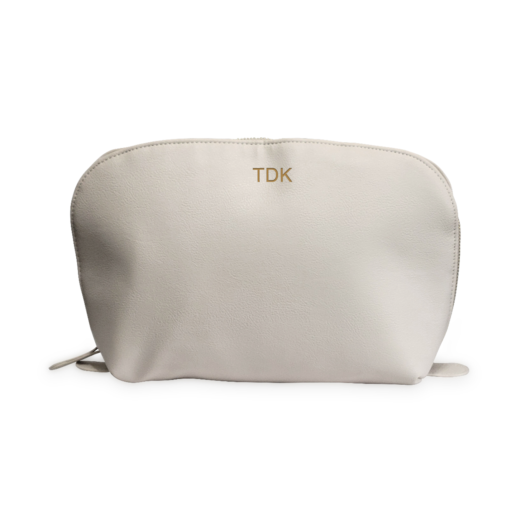 Personalized Grey Vegan Leather Travel Set Lxxx376