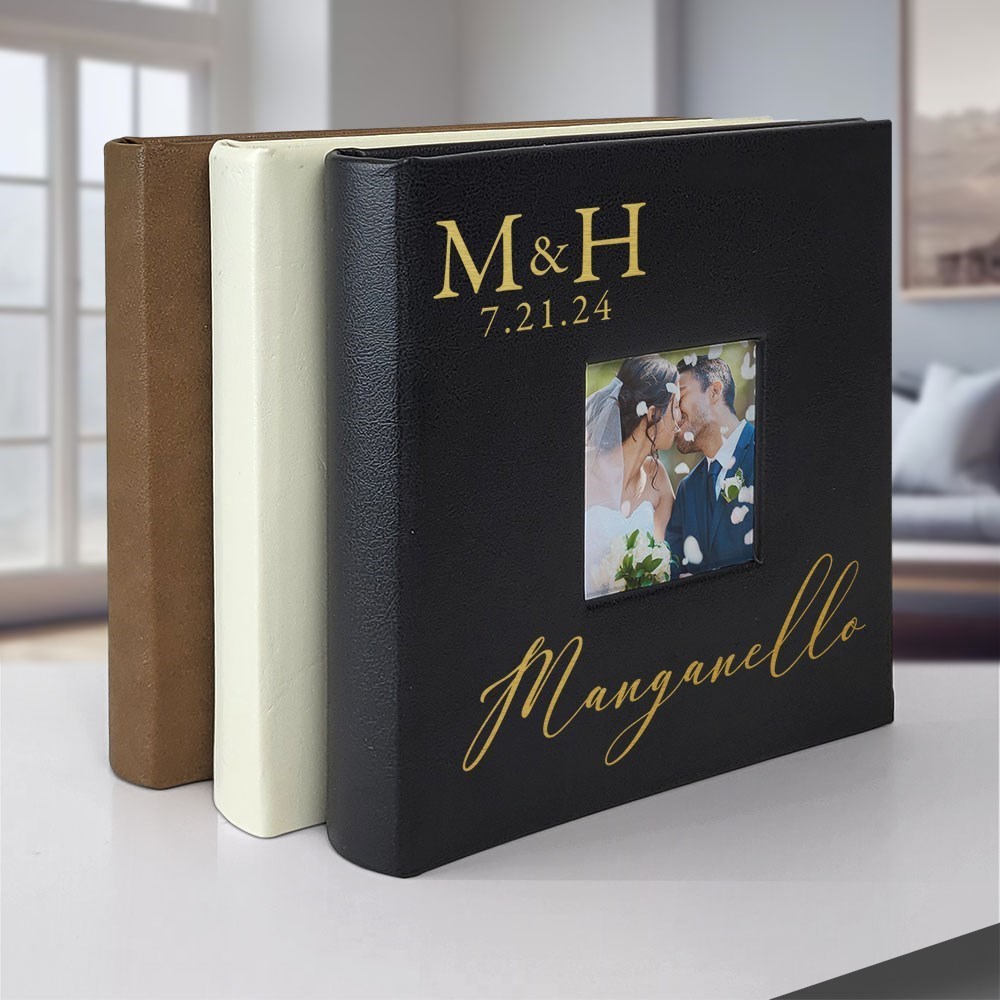 Engraved Silver Wedding Photo Album ME0002