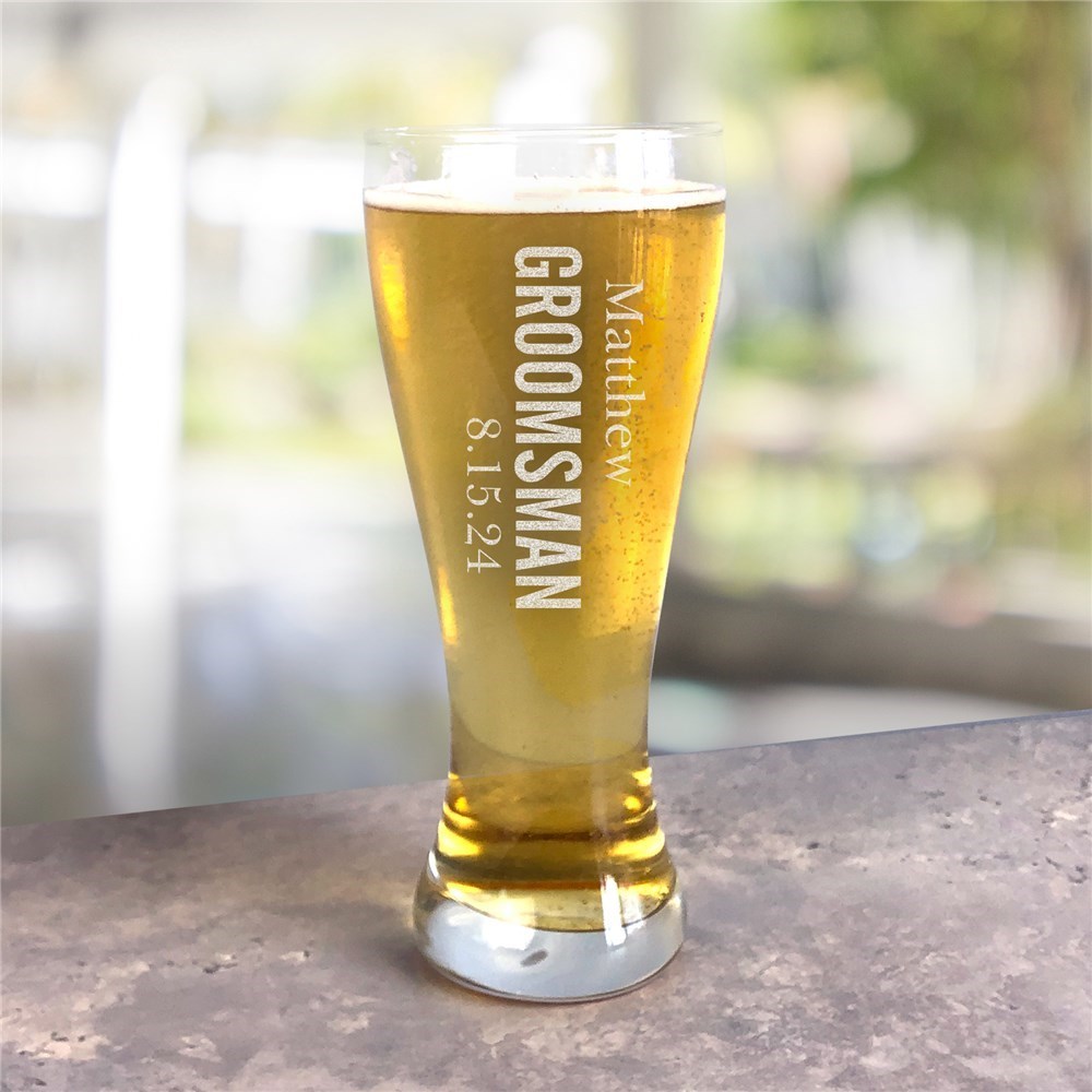Custom Logo Pilsner Glass Lxxx351C