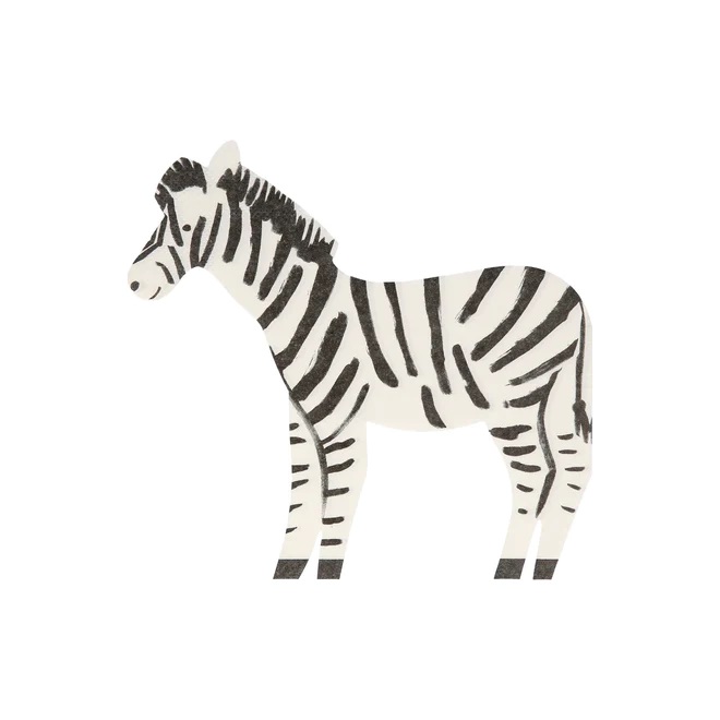 Zebra Shaped Napkins  13227