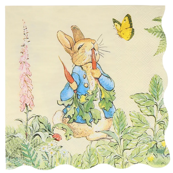 Peter Rabbit In The Garden Lunch Napkins 6.5