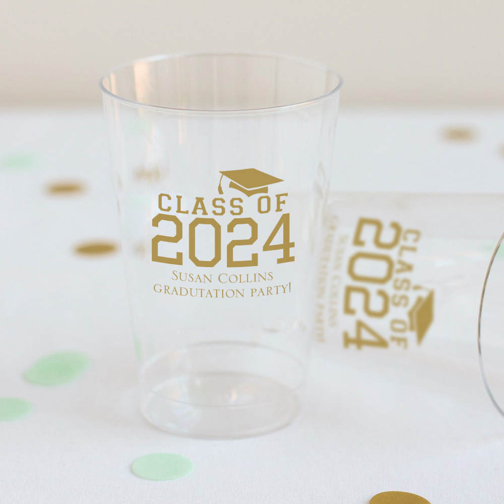 Personalized Clear Plastic Cups (Set Of 50) ALL SKUS 2058-ALL