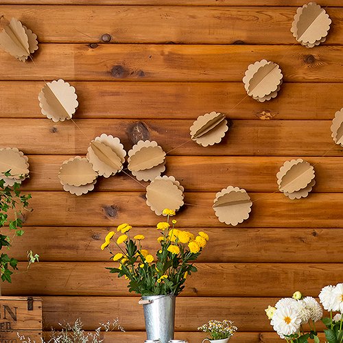 3D Flower Paper Garland 7805