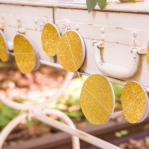 Glitter Circle Paper Garland 7806