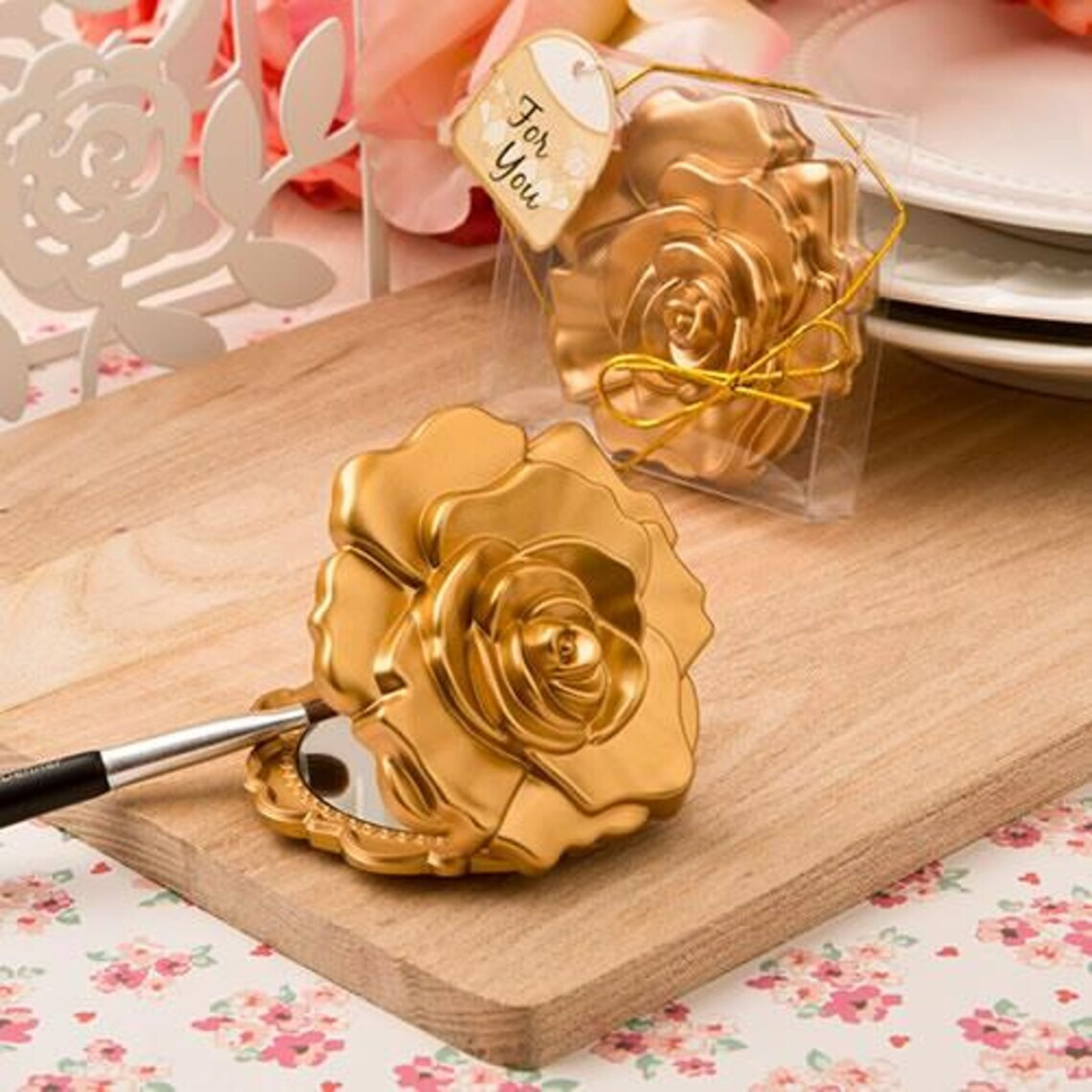 Rose Compact Mirror Favor 10795