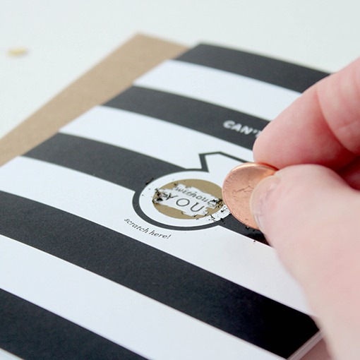 Stripes Scratch Card