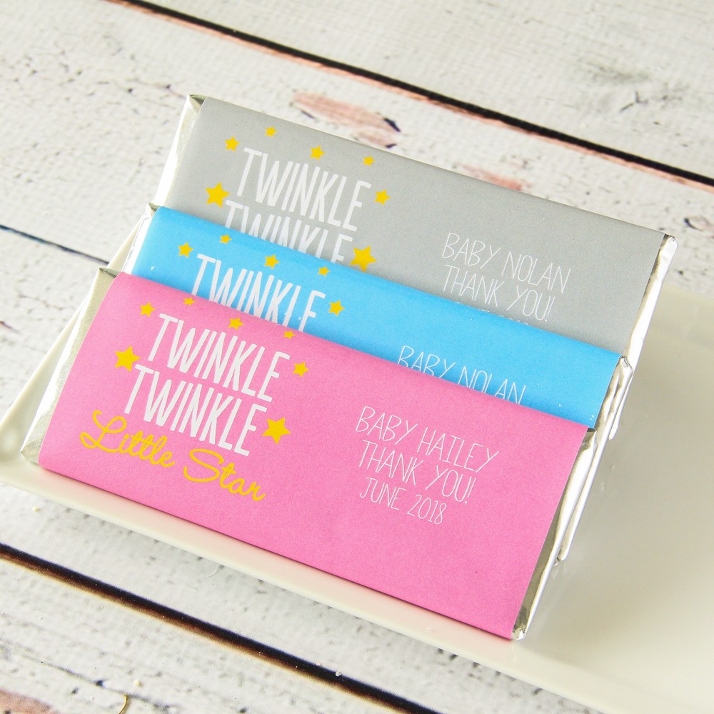 Personalized Twinkle Twinkle Chocolate Bars