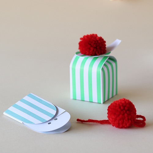 Pom-Pom Favor Boxes